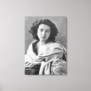 Sarah Bernhardt i dräkten, c.1860 Canvastryck