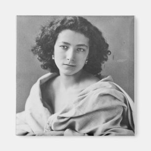Sarah Bernhardt i dräkten, c.1860 Magnet