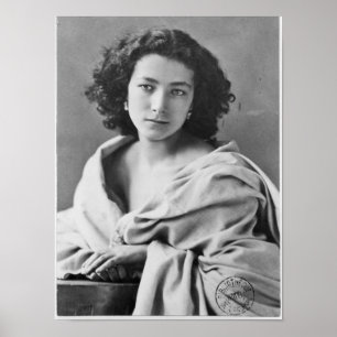 Sarah Bernhardt i dräkten, c.1860 Poster