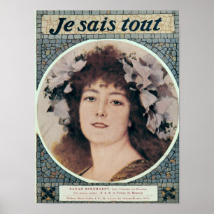 Sarah Bernhardt i Gismonda Poster