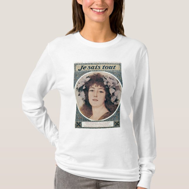 Sarah Bernhardt i Gismonda T Shirt (Framsida)