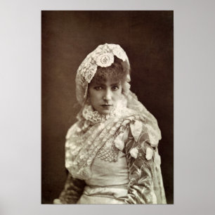 Sarah Bernhardt i rollen som Marion Delorme Poster