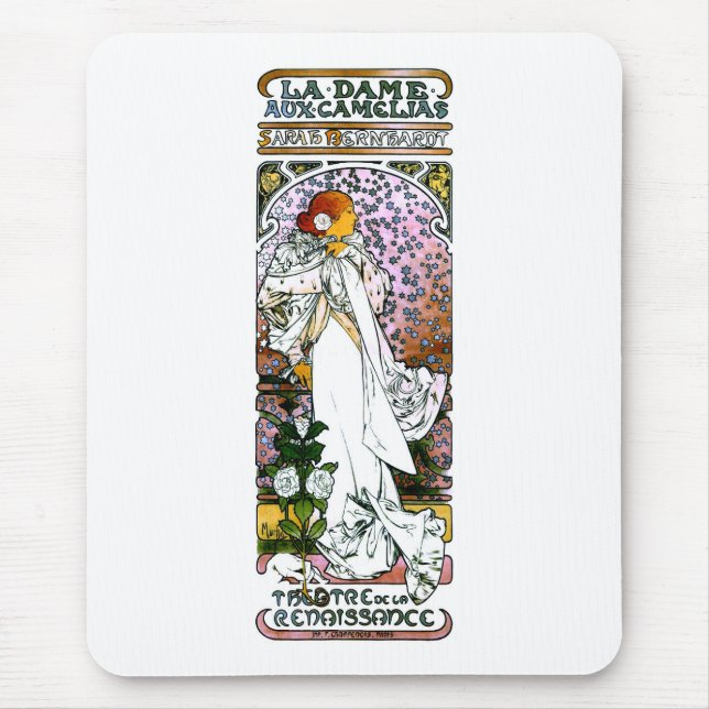 Sarah Bernhardt, La Dame aux Camélias, Mucha Bra Musmatta (Framsidan)