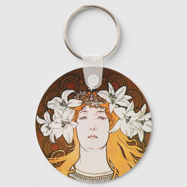 Sarah Bernhardt, Mucha Nyckelring (Framsida)