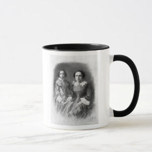 Sarah Bernhardt och henne mor? Mugg