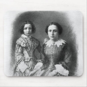 Sarah Bernhardt och henne mor? Musmatta