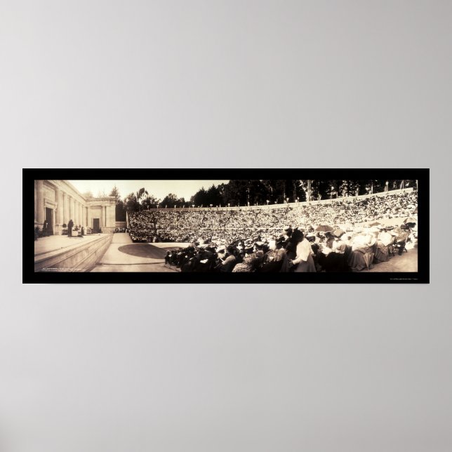 Sarah Bernhardt Phedre in Berkeley CA Photo 1906 Poster (Framsidan)