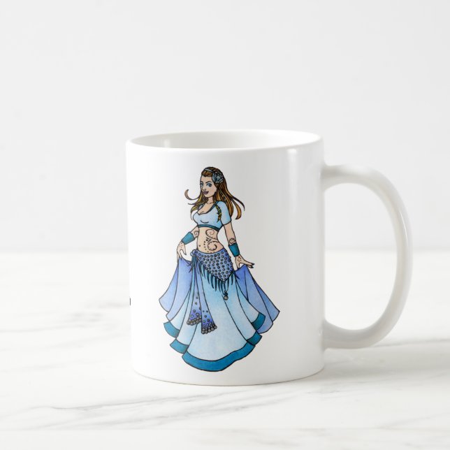 Sarah Blue Bellydancer Kaffemugg (Höger)