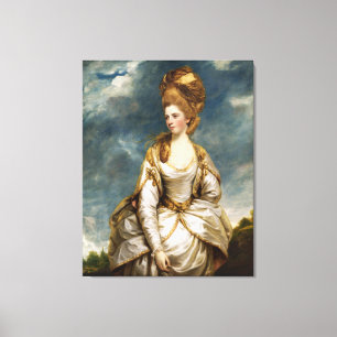 Sarah Campbell av Joshua Reynolds Canvastryck