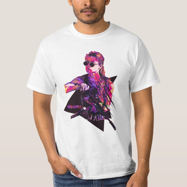 Sarah Connor retro T Shirt (Framsida)