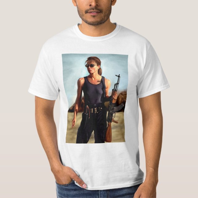 Sarah Connor T Shirt (Framsida)
