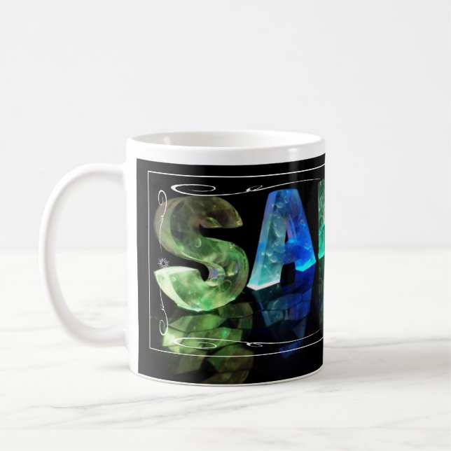 Sarah - den kända Sarahen i 3D tänder Kaffemugg (Vänster)