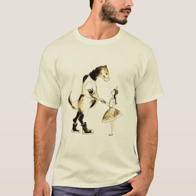 Sarah & Dinosaurmanar T-tröja T-shirt (Framsida)