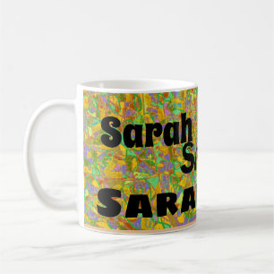 sarah från Orphan Black abstrakt art,flerteckensni Kaffemugg