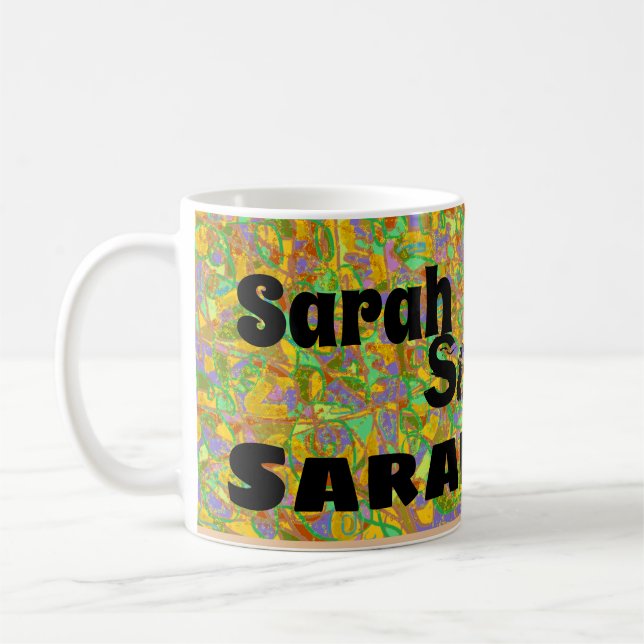 sarah från Orphan Black abstrakt art,flerteckensni Kaffemugg (Vänster)