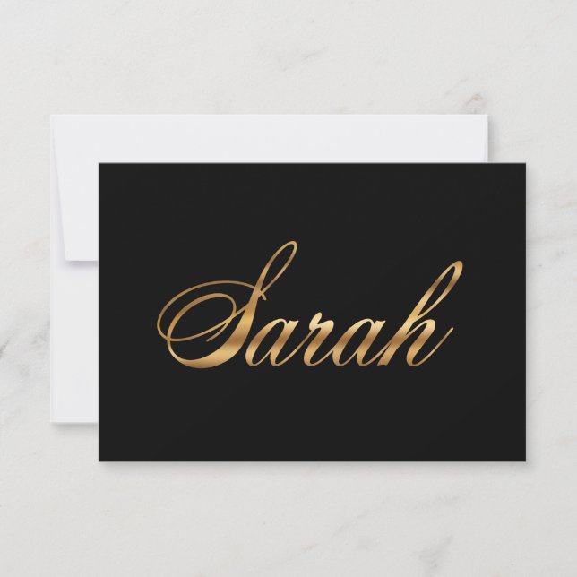 Sarah gold Design Lettering Karte (Framsida)