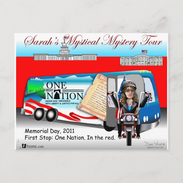 Sarah In the Red Vykort (Framsida)