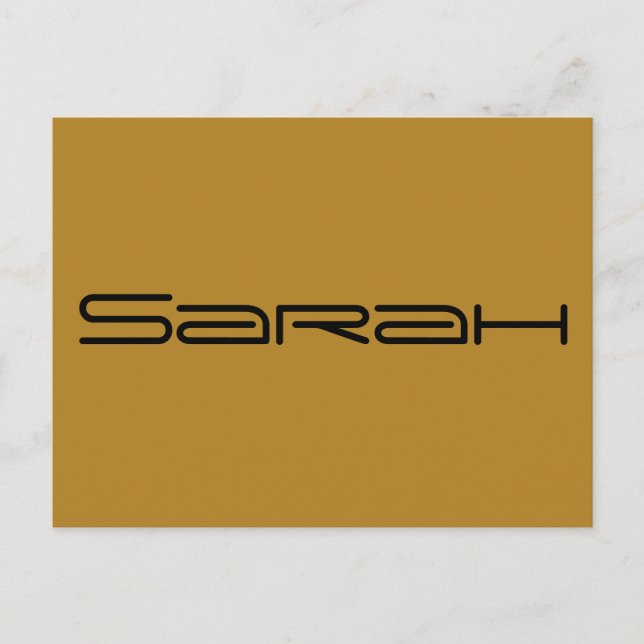 Sarah, karaktär från Orphan Black, geometric lett Vykort (Framsida)