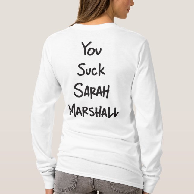 Sarah Marshall upplösningsHoodie Tee (Baksida)