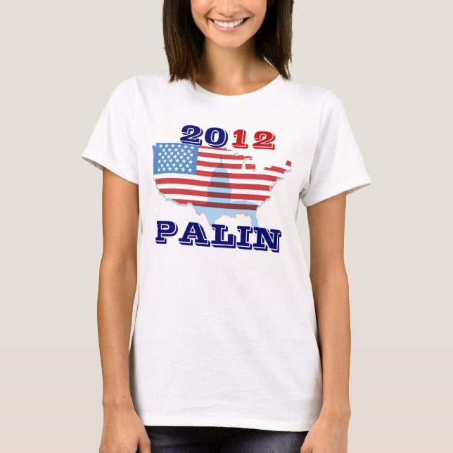 Sarah Palin 2012 damer, bästa skjorta för flickor Tee (Framsida)