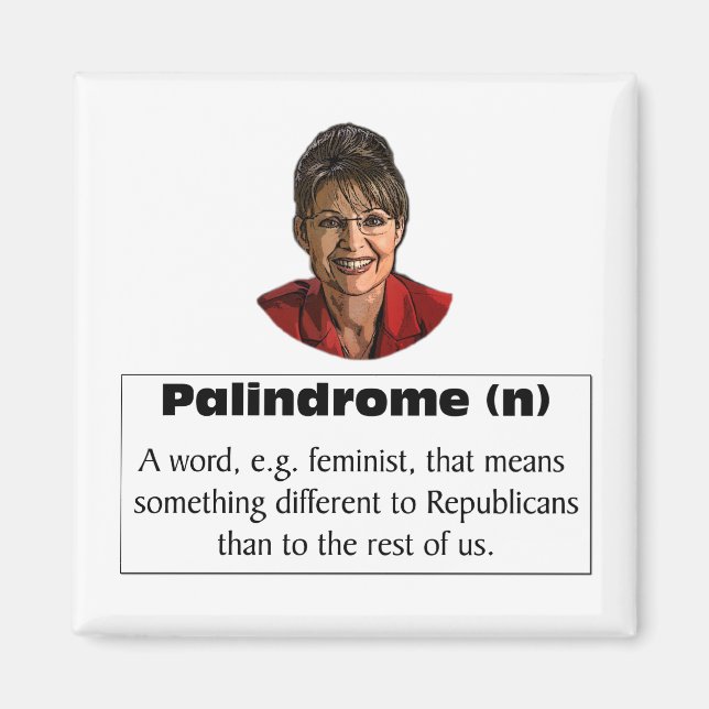 Sarah Palin är feminist? Magnet (Framsidan)