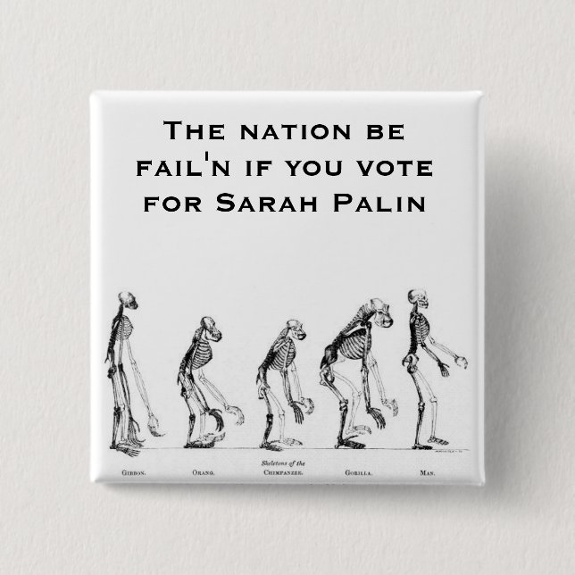 Sarah Palin- Creationist Knapp (Framsida)