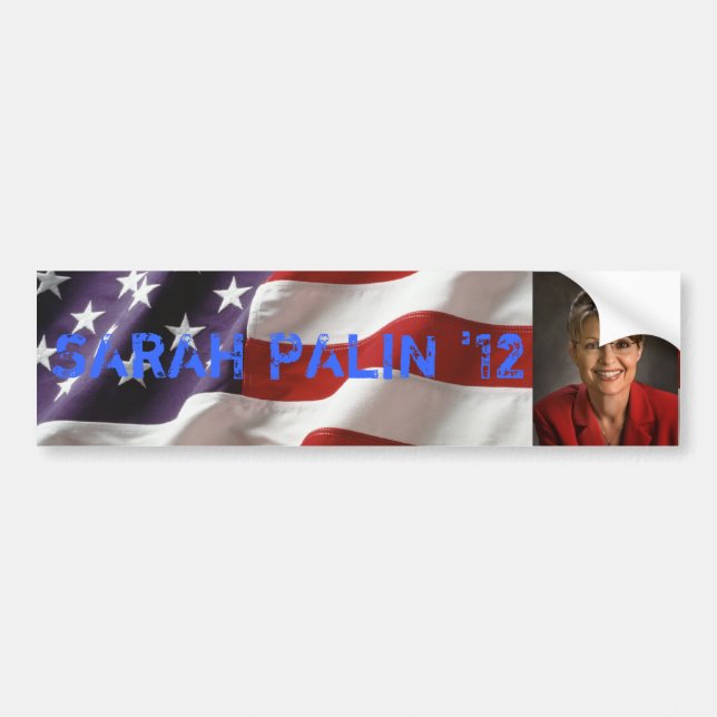 Sarah Palin för den presidentbildekalet 2012 Bildekal (Framsidan)