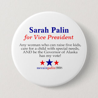 Sarah Palin för vicepresident Knapp