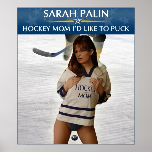 Sarah Palin - Hockey Mamma jag vill Poster (Framsidan)