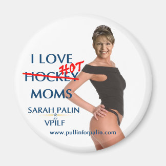 Sarah Palin - I Kärlek Hett(ckey) Mammor Magnet