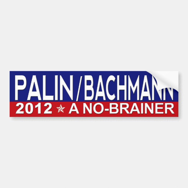 Sarah Palin/Michele Bachmann 2012 Bildekal (Framsidan)