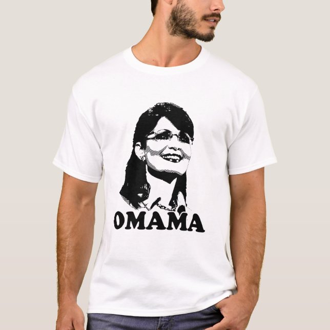 Sarah Palin Omama en färgT-tröja Tee Shirt (Framsida)