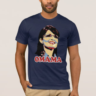 Sarah Palin Omama färgutslagsplats Tee Shirt