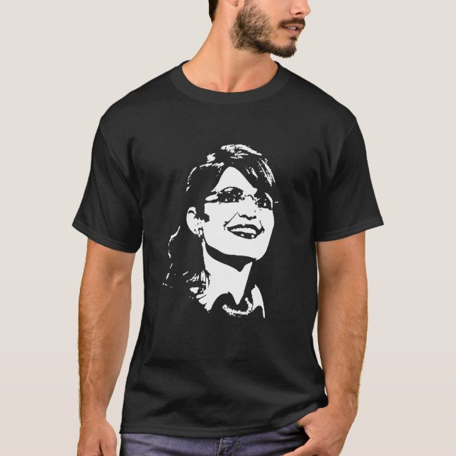 Sarah Palin porträtt Tee (Framsida)