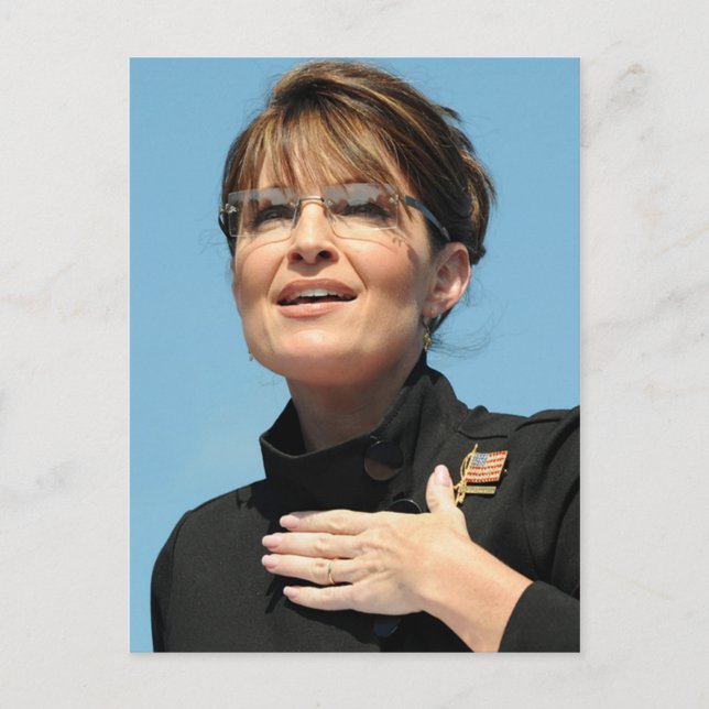 Sarah Palin Postcard Vykort (Framsida)