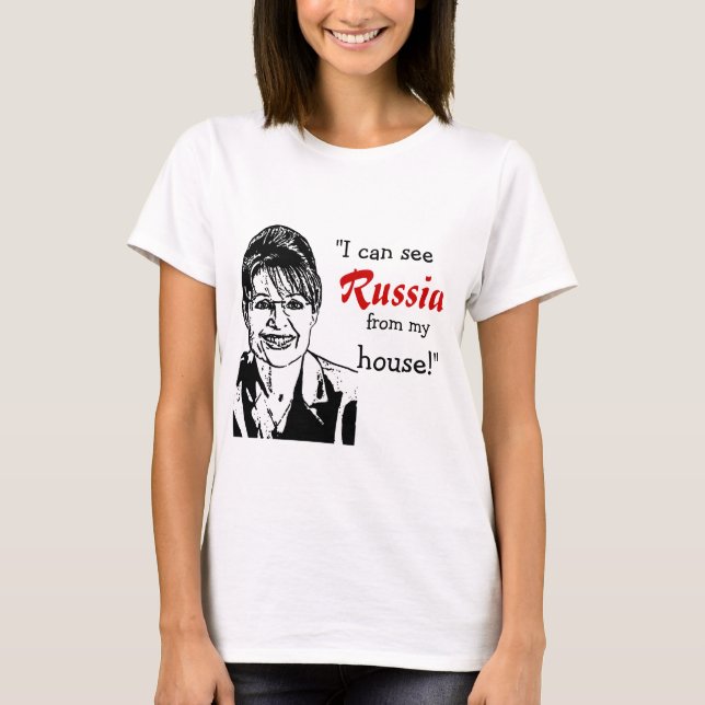 Sarah Palin - Ryssland T-shirt (Framsida)