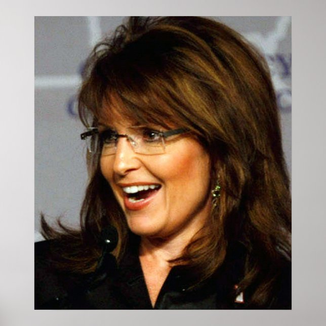 Sarah Palin Smiling to Crowd Poster (Framsidan)