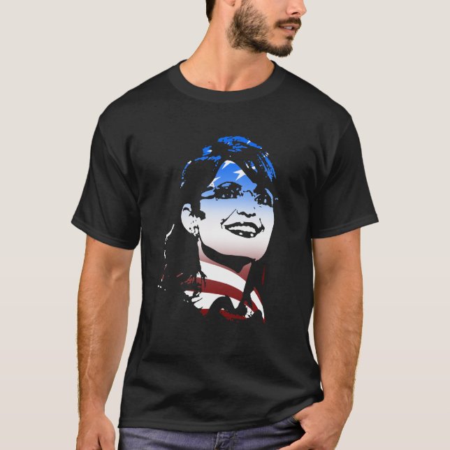 Sarah Palin stars och stripes Tröja (Framsida)