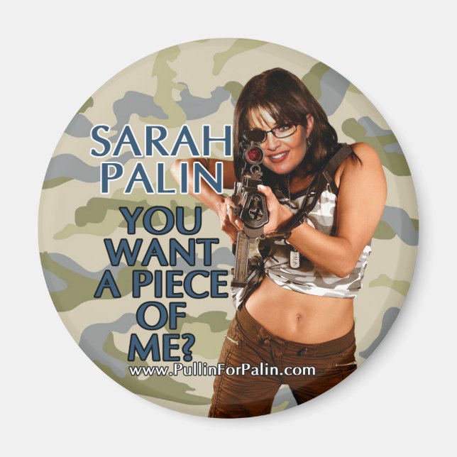 Sarah Palin, vill du ha en Biet av mig? Magnet (Framsidan)