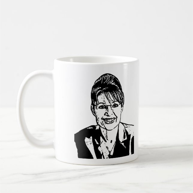 Sarah Palin - WTF-mugg Kaffemugg (Vänster)