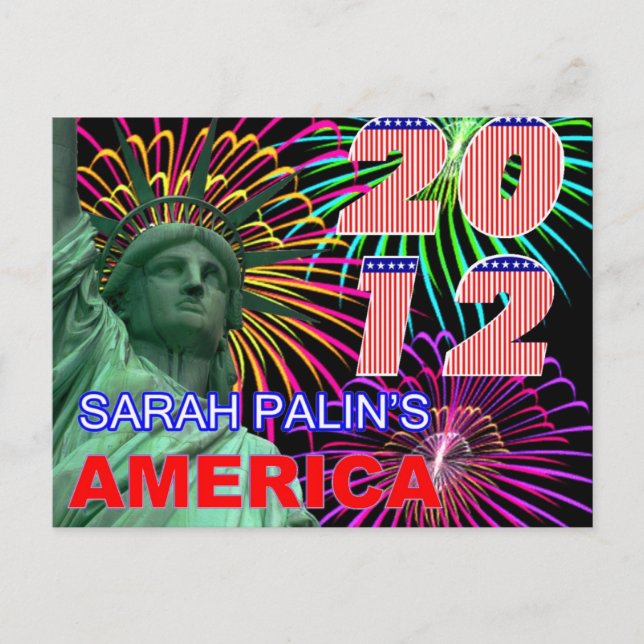 Sarah Palins Amerika Vykort (Framsida)