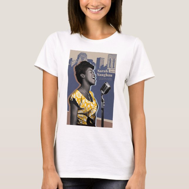 Sarah Vaughan T Shirt (Framsida)