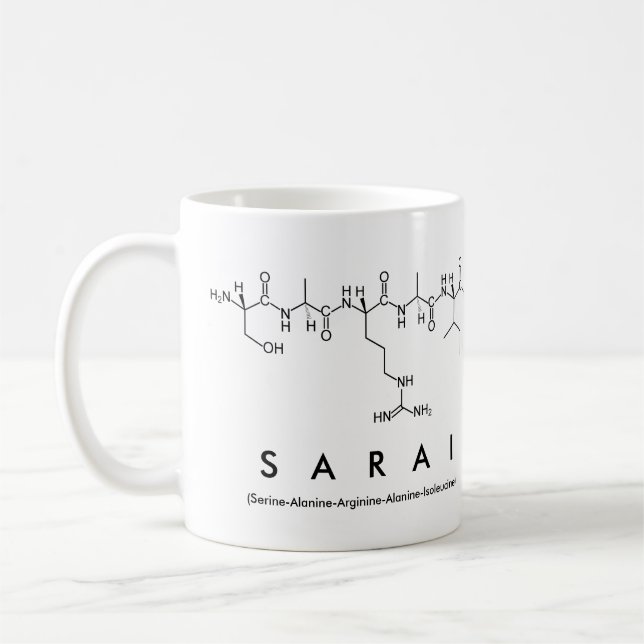 Sarai peptide namn mugg (Vänster)