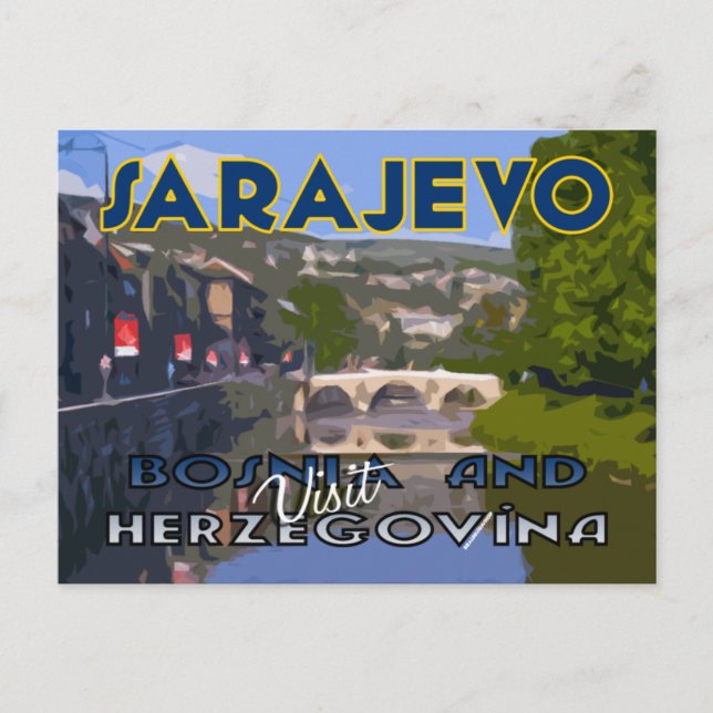 Sarajevo, besök Bosnien och Hercegovina Vykort (Framsida)