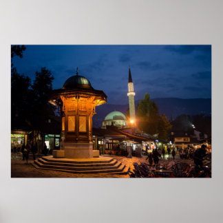 Sarajevo Bosna i Bosnien och Hercegovina Poster