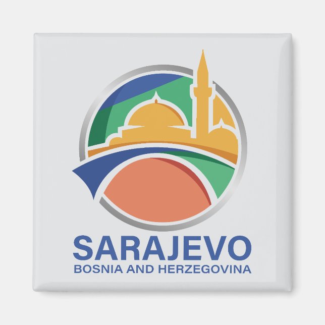 Sarajevo Bosnia and Herzegovina Magnet (Framsidan)