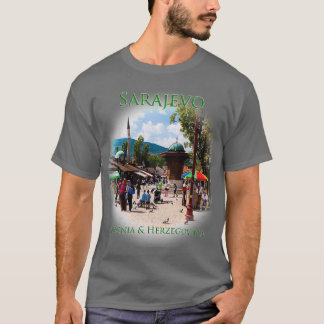 Sarajevo Bosnien amp Herzegovina Pigeon Square T Shirt