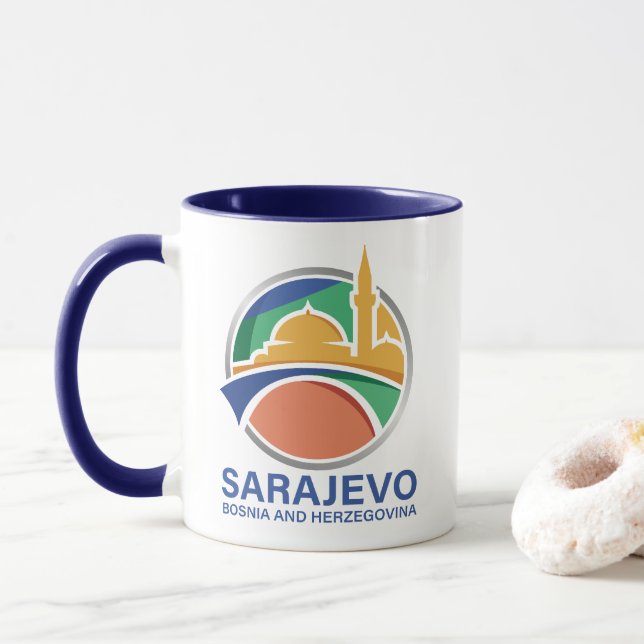 Sarajevo Bosnien och Hercegovina Mugg (Med munk)