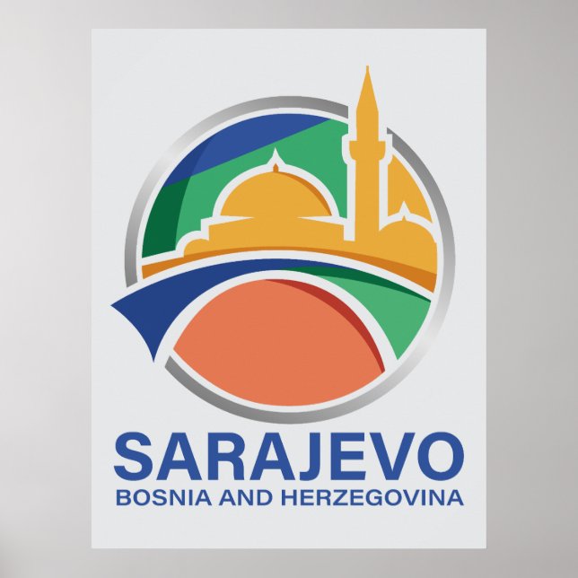 Sarajevo Bosnien och Hercegovina Poster (Framsidan)