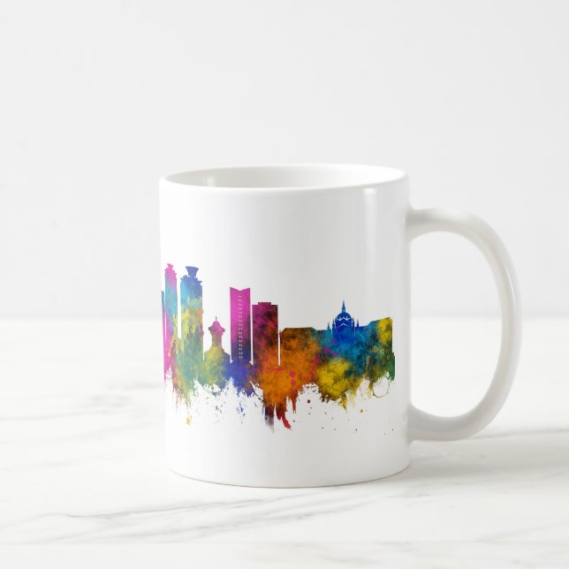Sarajevo Bosnien och Hercegovina Skyline Kaffemugg (Höger)